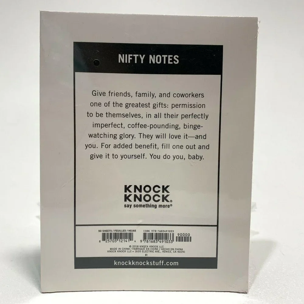 New Knock Knock You Do You Nifty‎ Note Fun Weird